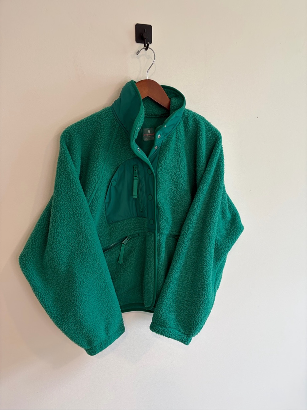 FP Movement Hit the Slopes Fleece Jacket Green Size Small NWOT - Picture 7 of 16